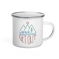 Thumbnail of Get Out Enamel Mug