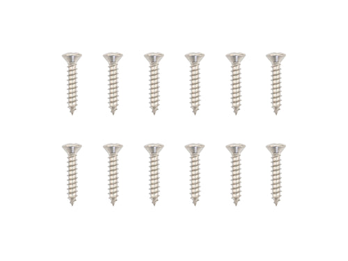 Hook-Up Box & Vent Cover Stainless Mounting Screws (Pack of 12)