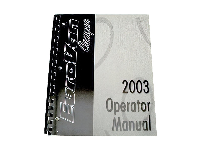 Eurovan Winnebago Manual 2003