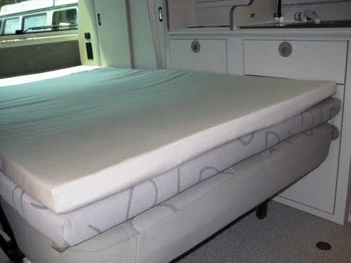 Small Mattress Topper for Upper or Lower Bed [Bus & Eurovan]