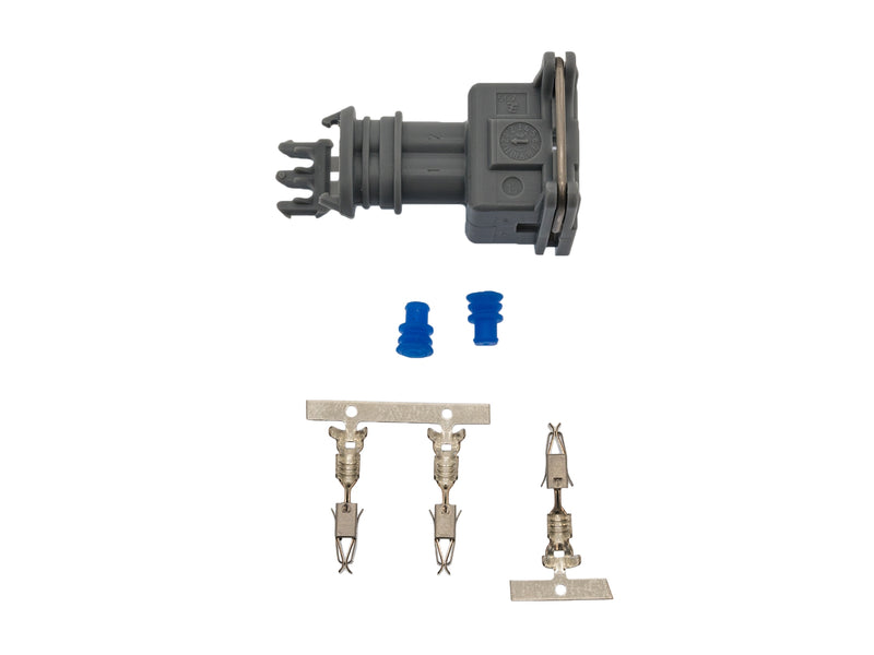 Bosch Sealed 2-Pin Female Connector Kit (Single Slot)