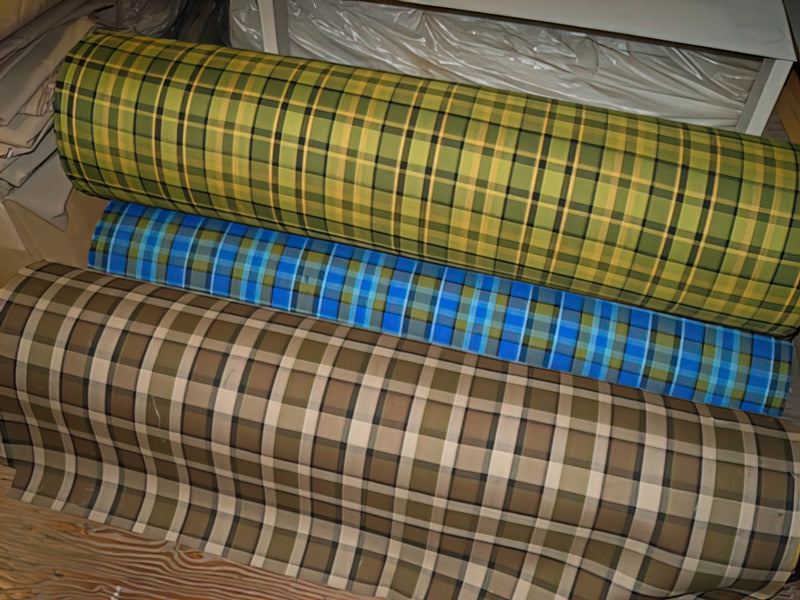 BARGAIN BASEMENT - Westfalia Plaid Upholstery Material (Sold Per Meter)