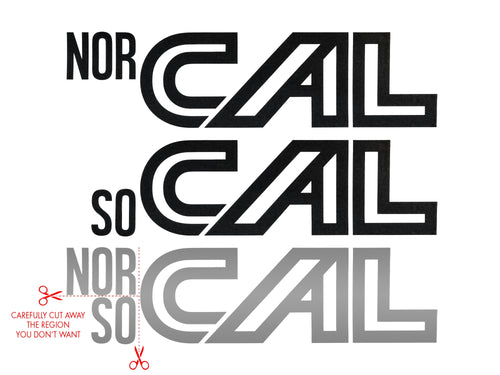 NORCAL/SOCAL Decal