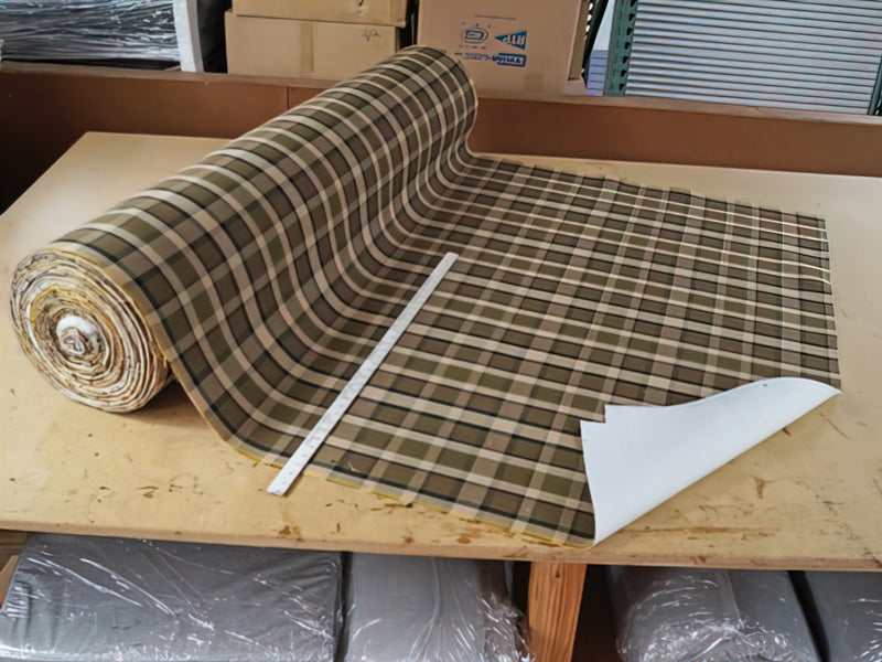 BARGAIN BASEMENT - Westfalia Plaid Upholstery Material (Sold Per Meter)