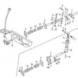 Shift Rods, and Bushings - Manual