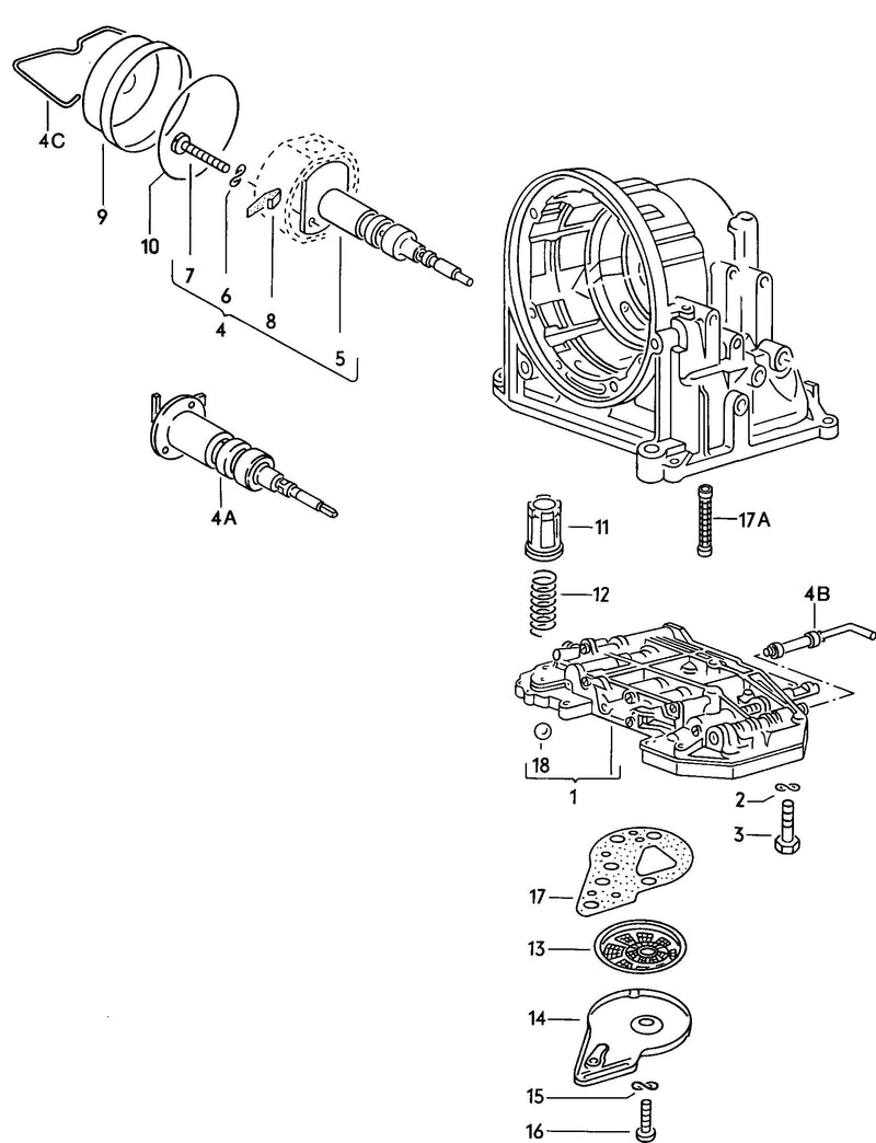 Governor Shaft & Valve Body - Automatic