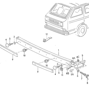 Bumper - Front (Steel)