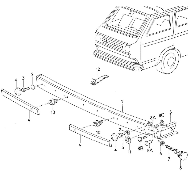 Bumper - Front (Steel)