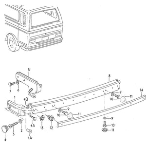 Bumper - Rear (Steel)