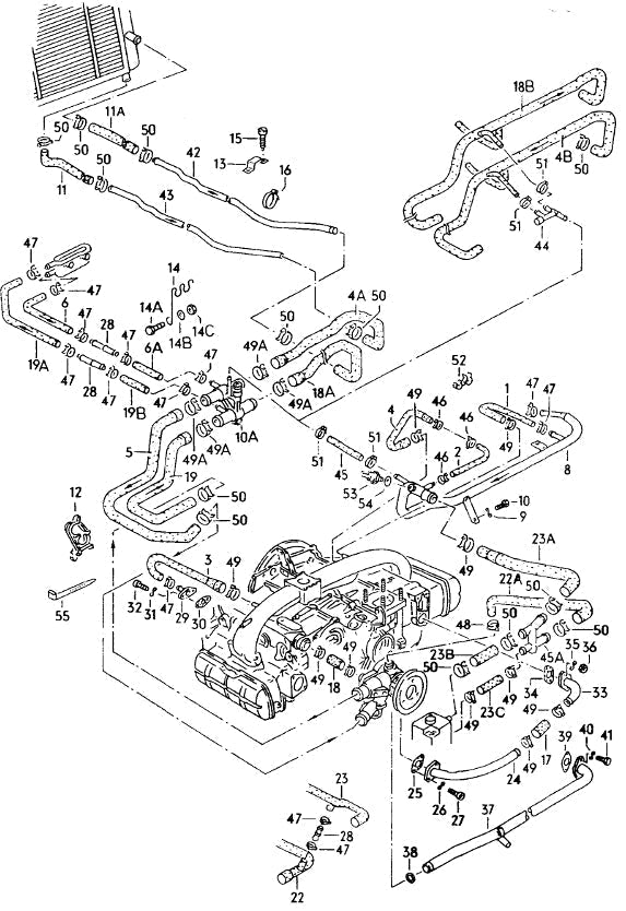 Cooling Hoses - 1900cc
