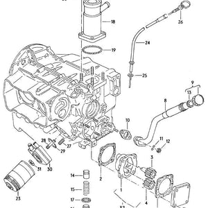 Oil Cooler, Oil Pump, and Breather Tower