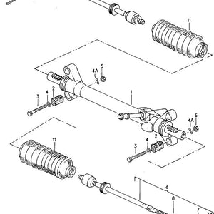 Steering Rack, Boots, and Tie Rods