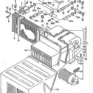 Heater Core & Fan - Rear