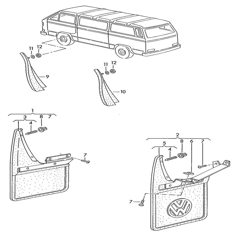 Mud Flaps - Vanagon