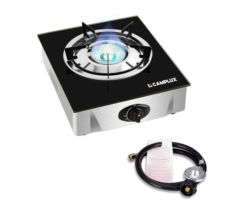 9,500 BTU Propane Single Burner Camp Stoves with Auto Ignition