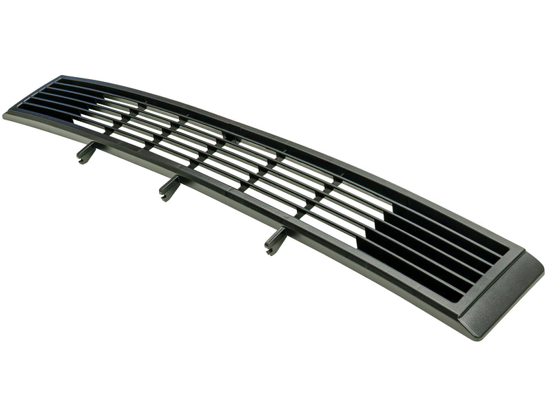 Angled view of front lower air grill on white background