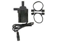 Thumbnail of Black electric water pump with cord and two mounting brackets for vehicle or camper repair