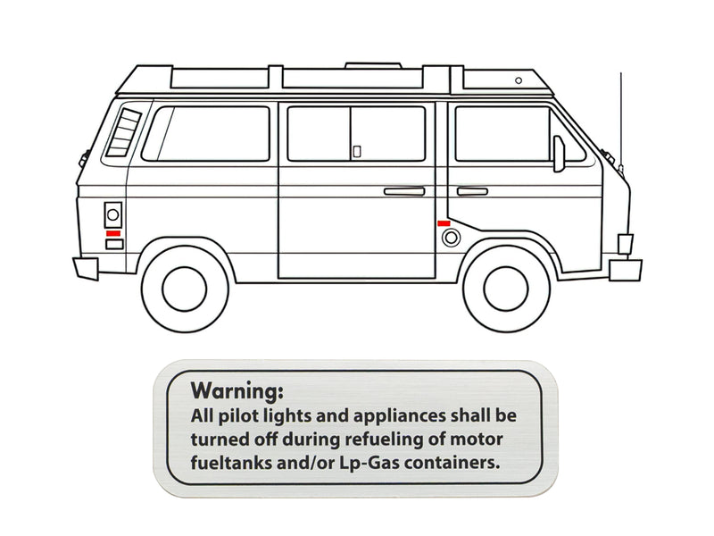 Camper Label Decal Set