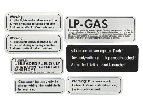 Ensemble de décalcomanies d’étiquettes de camping-car