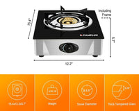 Thumbnail of 9,500 BTU Propane Single Burner Camp Stoves with Auto Ignition