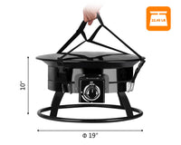 Thumbnail of Camplux Outdoor Propane Fire Pit with Cover and Carry Kit, Auto-Ignition