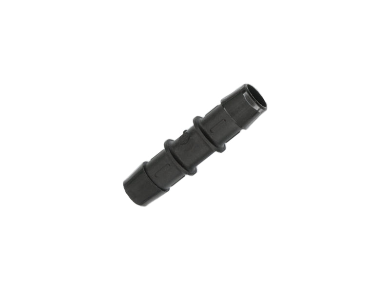 5/8 Barbed Straight Coupler, Glass Filled Black Nylon