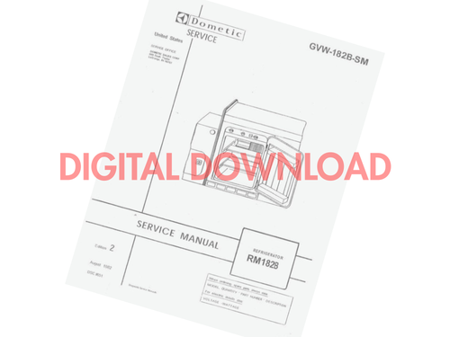 [DIGITAL DOWNLOAD] Dometic Fridge 182B Service Manual