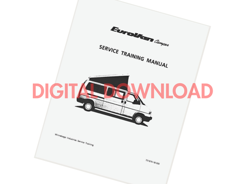 [DIGITAL DOWNLOAD] Eurovan Winnebago Service Training Manual
