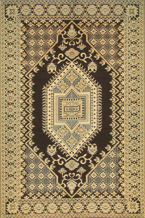 Recycled Outdoor Mat - Turkish Black & Brown