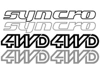 Thumbnail of 4WD Decal Bundle [Syncro Vanagon]