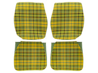 Thumbnail of Upholstery for Front Bucket Seats (Green Plaid/Vinyl) [Late Bus]