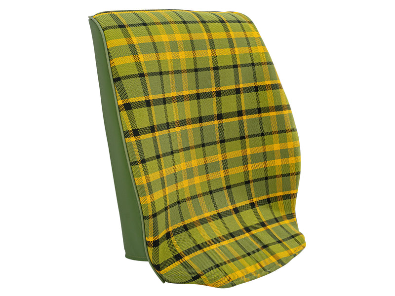 Upholstery for Front Bucket Seats (Green Plaid/Vinyl) [Late Bus]