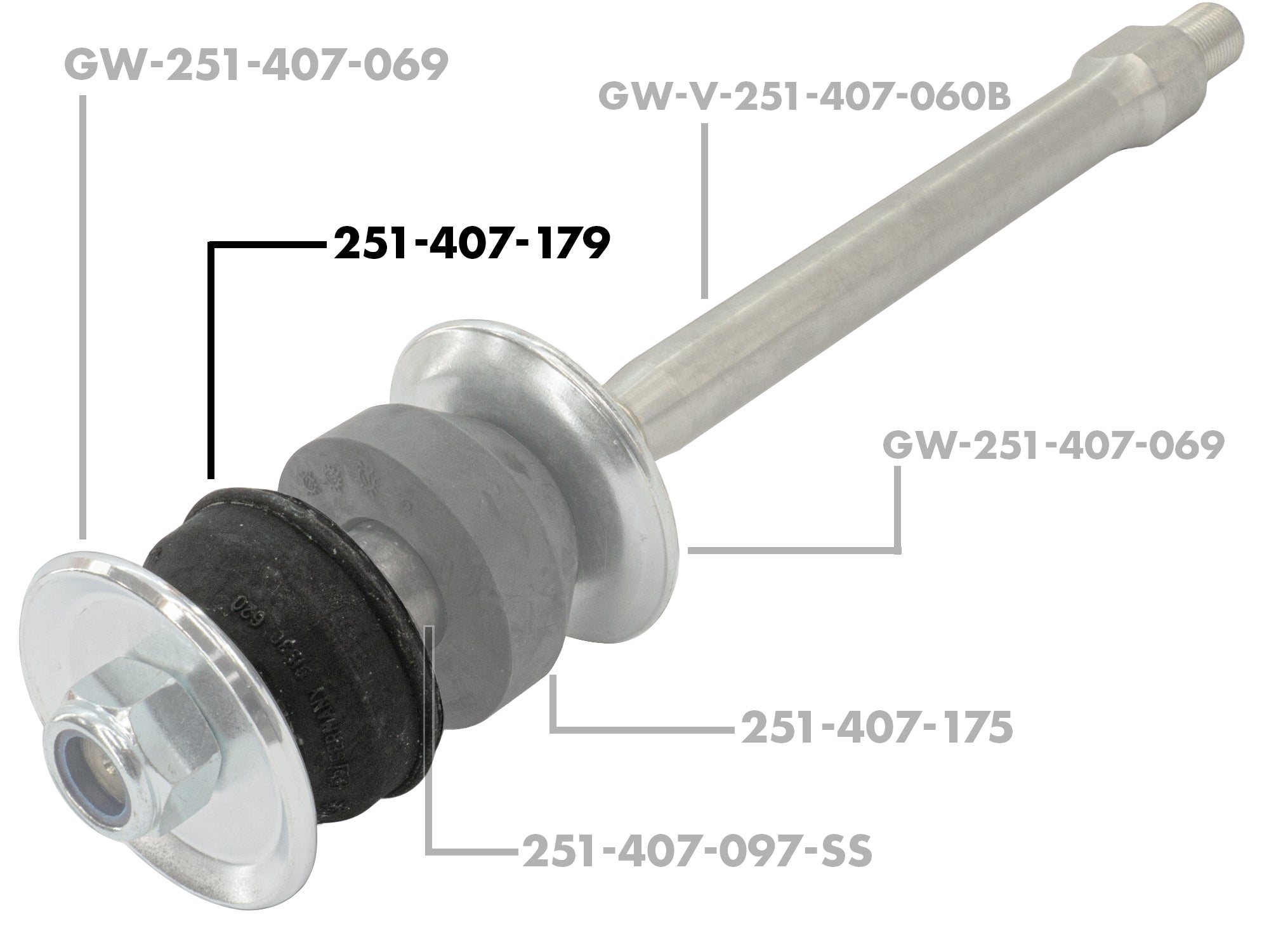 Radius rod bushing front – GoWesty