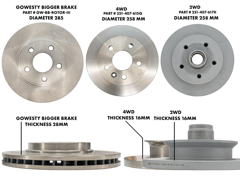 Bigger Brake Rotor (For GoWesty Bigger-Brakes Kit)