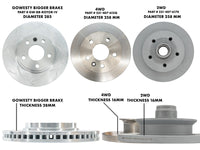 Thumbnail of Rotor de frein plus grand (pour le kit de freins GoWesty Bigger)