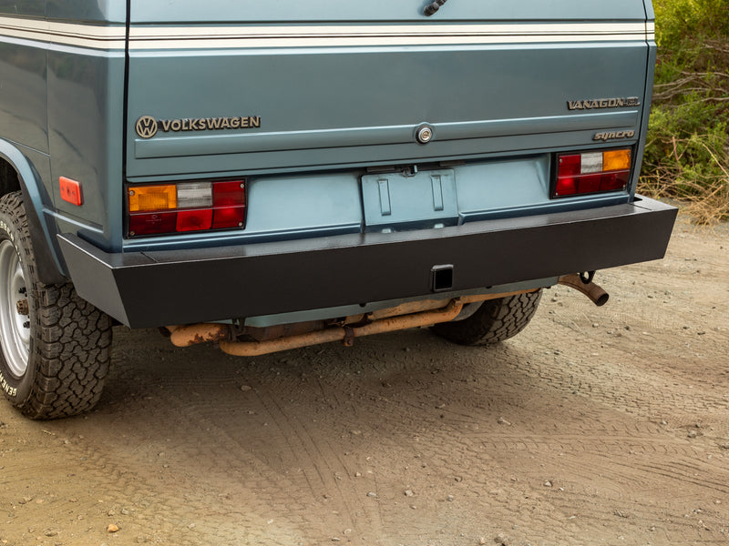 GoWesty Plate Steel Rear Bumper with Hitch [Vanagon]