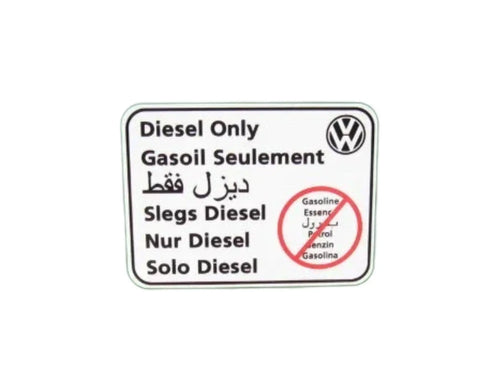 Diesel  Only Sticker [Diesel Vanagon]