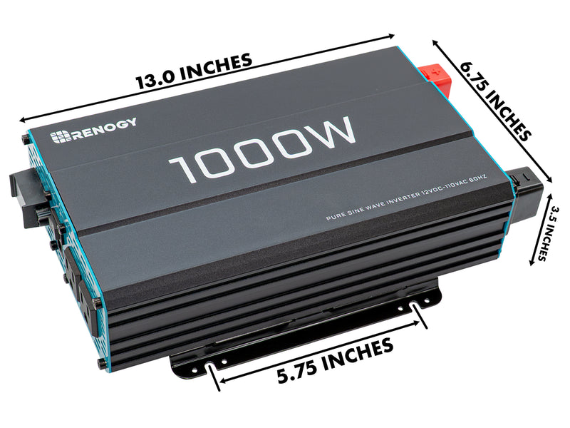 12V Power Inverter - Pure Sine Wave (1000W)