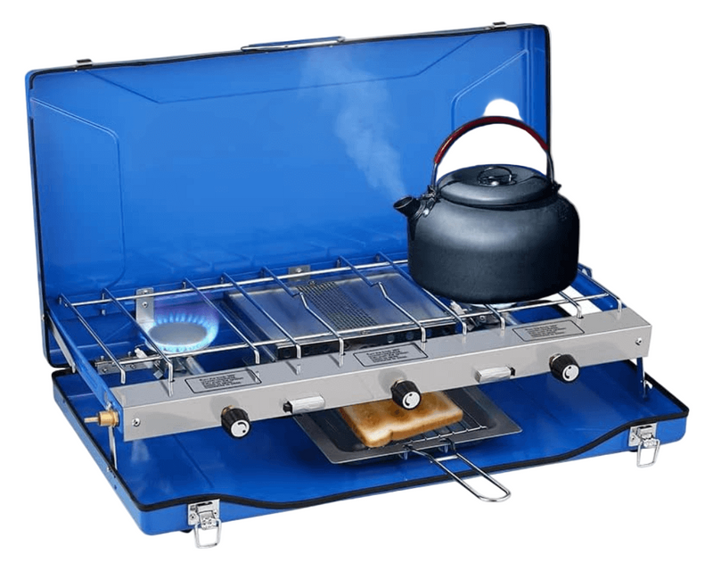 Propane Camping Stove 2 Burners & 1 Grill