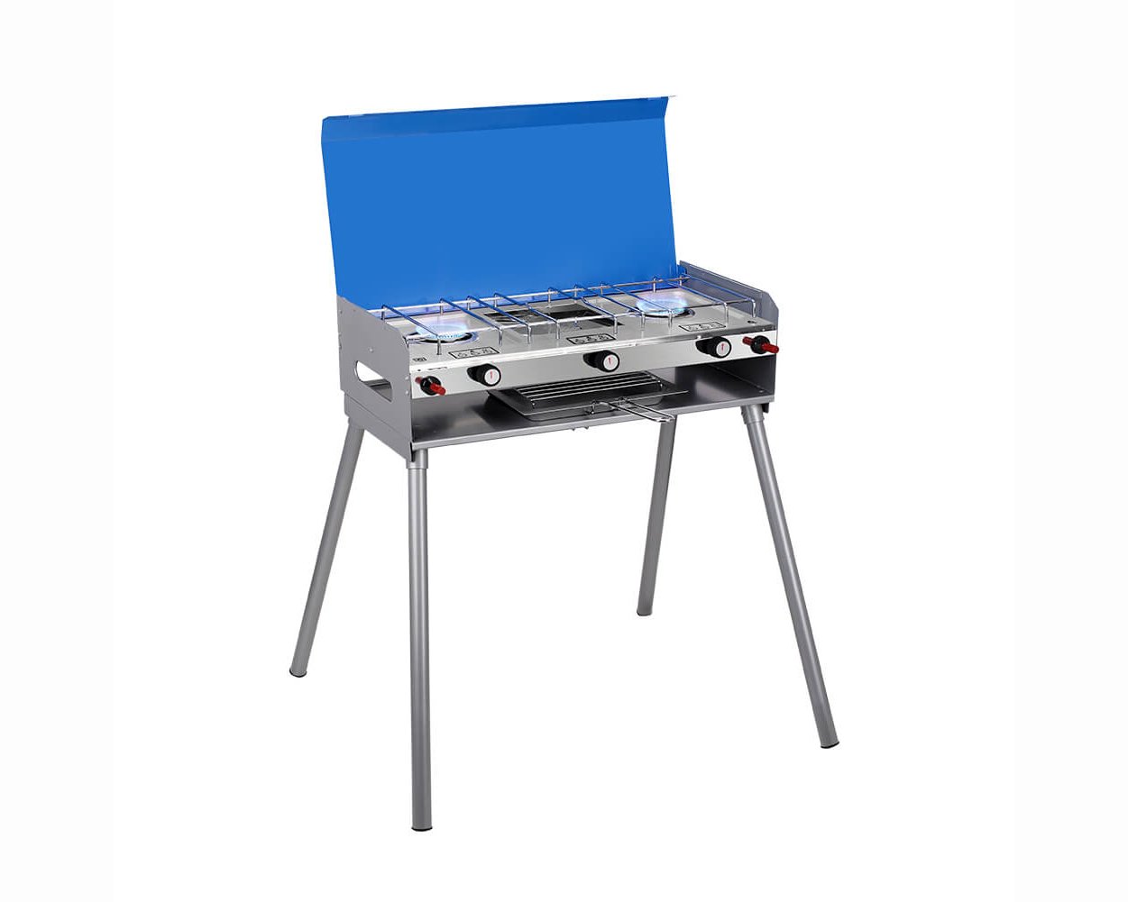 Propane Camping Stove 2 Burners & 1 Grill | JK-5330 | GoWesty