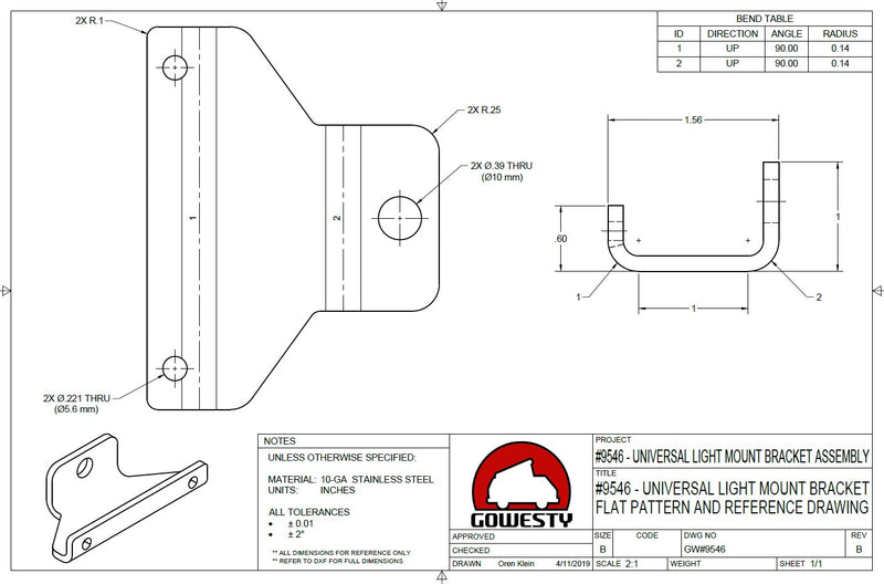 Auxiliary Light Mounting Brackets