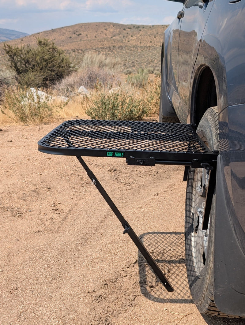 Small Aluminum Tire Table