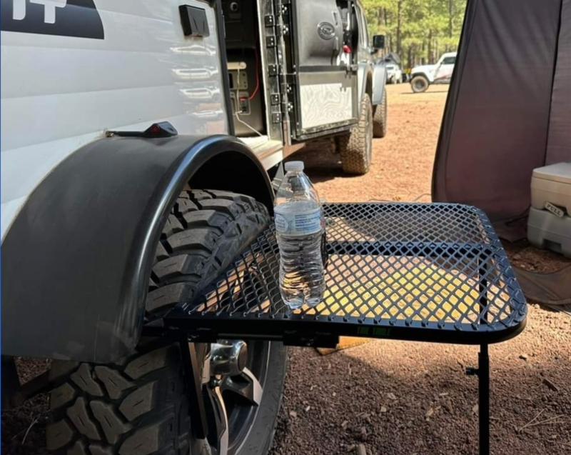 Small Aluminum Tire Table