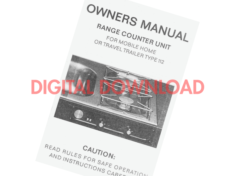 [DIGITAL DOWNLOAD] Campmobile Gas Range Manual