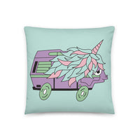 Thumbnail of High-Top Hazel Unicorn Throw Pillow