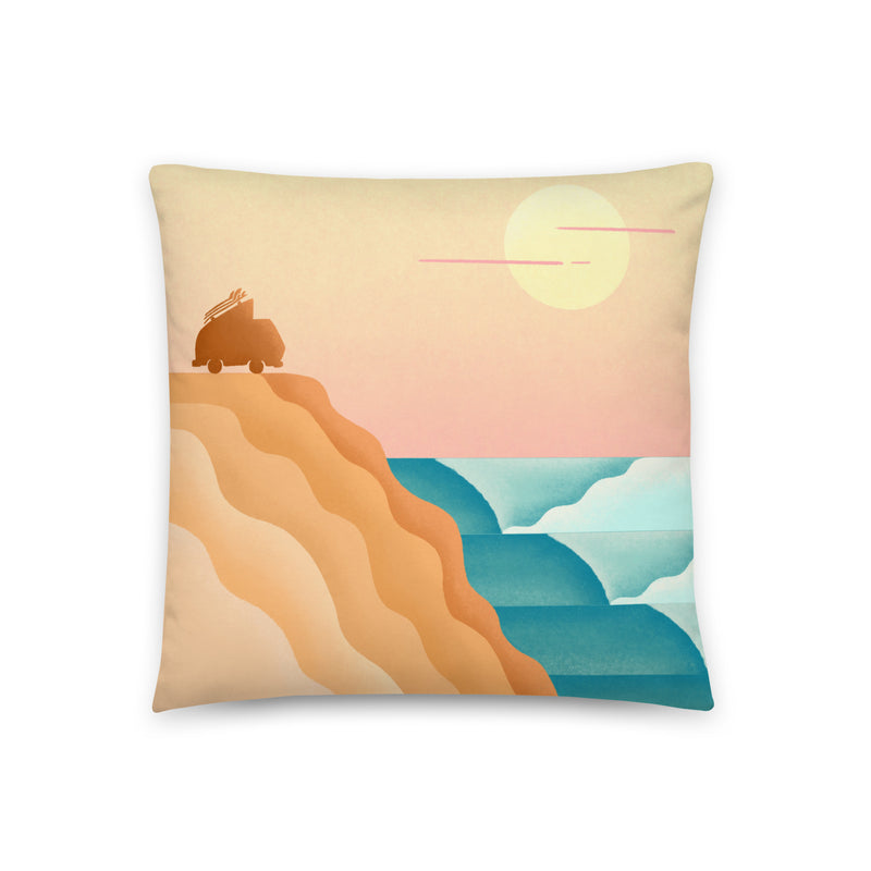 Baja Surf Throw Pillow