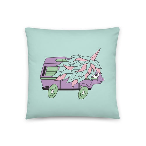 High-Top Hazel Unicorn Throw Pillow