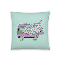 Thumbnail of High-Top Hazel Unicorn Throw Pillow