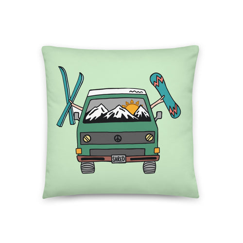 Shred Van Throw Pillow