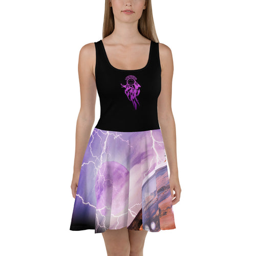 Epic Wolf Van Skater Dress